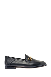 Черные лоферы с пряжкой Gucci