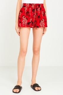 Шелковые шорты с принтом Red Valentino
