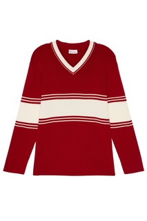 Шерстяной пуловер красного цвета Red Valentino