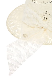 Белая соломенная шляпа Henrietta Maison Michel