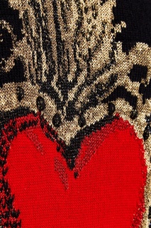 Черный джемпер с сердцем Dolce&;Gabbana