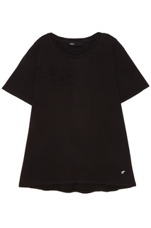Черная футболка с потертостями N.D.G. Studio