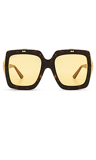 Солнцезащитные очки oversize square-frame acetate - Gucci
