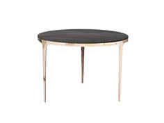 Стол круглый ring table без покрытия (glow) черный 73.0 см.