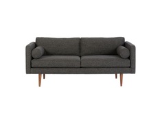 Диван двухместный blues (темный) (myfurnish) серый 165x78x88 см.