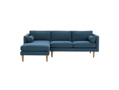 Угловой диван blues (myfurnish) синий 215x76x147 см.