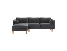 Угловой диван blues (темный) (myfurnish) серый 215x76x147 см.