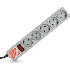 Сетевой фильтр Power Cube SPG-B-10 3м. 5 розеток, серый