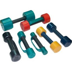 Гантель обрезиненная MB Barbell Фитнесс 1,5 кг (цветная)