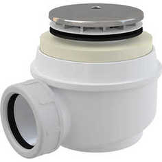 Сифон AlcaPlast для душевого поддона хром (A47CR D50)