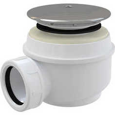 Сифон AlcaPlast для душевого поддона хром (A47CR D60)