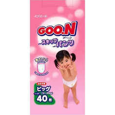 Трусики - подгузники Goon XL 12-20кг 40шт для девочек 4902011751413 Goon.