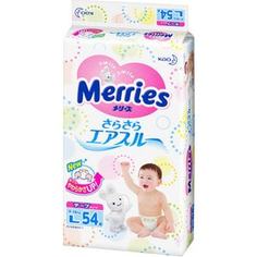 Подгузники Merries L 9-14кг 54шт 4901301230881