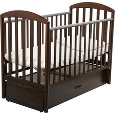 Кроватка Papaloni Джованни 120х60см с маятником (шоколадный орех)