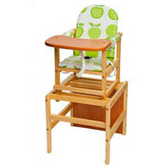 Стол-стул для кормления ПМДК Октябренок (яблоко/светлый дуб/бук)
