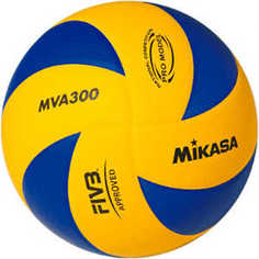 Мяч волейбольный Mikasa MVA300, размер 5, цвет сине-желтый