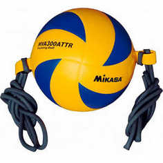 Мяч волейбольный на растяжках Mikasa MVA300ATTR, размер 5, цвет желто-синий
