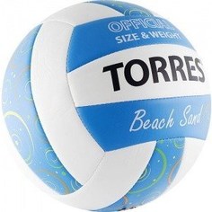 Мяч волейбольный любительский для пляжа Torres Beach Sand Blue арт. V30095B, размер 5, бел-голуб-мультиколор