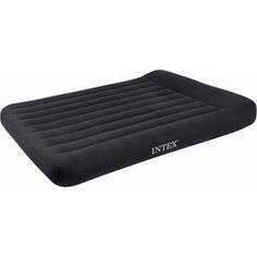 Матрас Intex с подголовником Pillow Rest Classic Bed темно-серый 183х203х30см (66770)