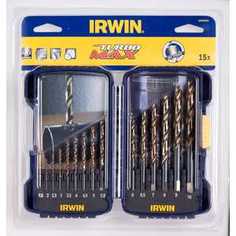 Набор сверл по металлу Irwin 1.5-10.0мм 15шт Turbo Max (10503992)