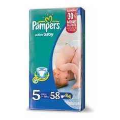 Подгузники Pampers Active Baby Junior 11-18кг 58шт Джамбо 4015400264811