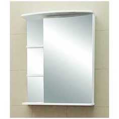Зеркальный шкаф Меркана керса 01 55 см справа белое (7653)