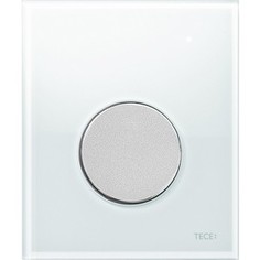 Панель смыва для писсуара TECE TECEloop Urinal (9242659) стекло белое, клавиша хром матовый