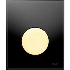 Панель смыва для писсуара TECE TECEloop Urinal (9242658) стекло черное, клавиша позолоченная