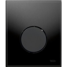Панель смыва для писсуара TECE TECEloop Urinal (9242657) стекло черное, клавиша черная
