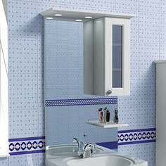 Зеркальный шкаф Aqualife Design Гент 60 матовый (2-201-032-S)