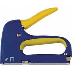 Степлер FIT ABS пластик сине-желтый корпус 6-14мм (32147) F.It
