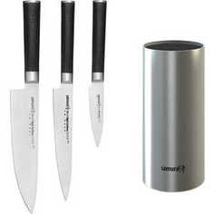 Комплект из 4 предметов Samura (3 ножа и подставка) S-3100