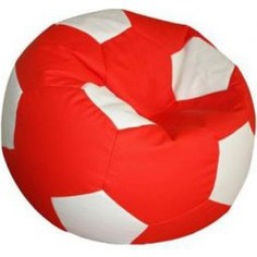 Кресло-мешок Мяч Пазитифчик БМО7 красно-белый