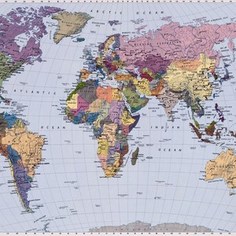 Фотообои Komar Карта мира 270 х 188см. (4-050)