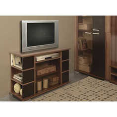 Тумба для радиоаппаратуры ОЛМЕКО Виста-15 ясень шимо темный/венге