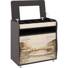 Комод ТриЯ Тип 5 с рисунком венге цаво/дуб молочный Triya