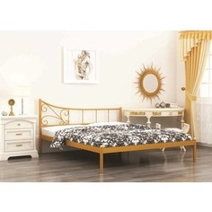Кровать Стиллмет Лилия коричневый бархат 160х200