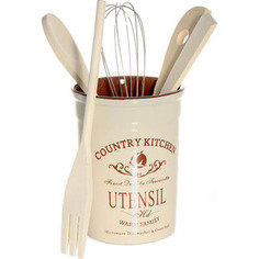 Подставка для кухонных принадлежностей Terracotta Кухня в стиле Кантри (TLY302-2-CK-AL)