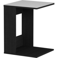 Журнальный стол MetalDesign Смарт MD 731.01.11 корпус-черный/ стекло-белый