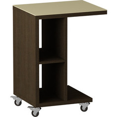 Журнальный стол MetalDesign Смарт MD 741.02.10 корпус-венге/ стекло-крем