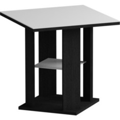 Журнальный стол MetalDesign Смарт MD 748.01.11 корпус-черный/ стекло-белый