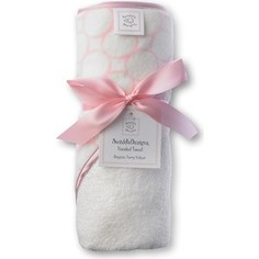 Полотенце с капюшоном SwaddleDesigns Полотенце с капюшоном Hooded Towel - Organic Pink Mod on IV (SD-071PP)