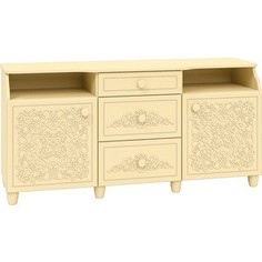 Тумба Compass СО-21 ваниль ваниль шагрень