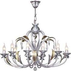 Подвесная люстра IDLamp 241/10-Silvergold