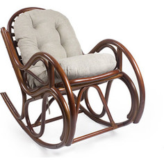Кресло-качалка Мебель Импэкс Bella коньяк с подушкой