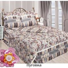 Комплект постельного белья Сова и Жаворонок 2-х сп, бязь, Пуговка, n50