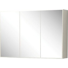 Зеркальный шкаф Меркана Лаура 105 см с розетка, белый (30648)