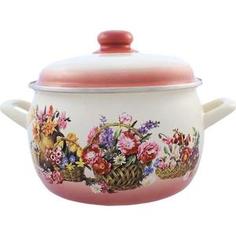 Кастрюля эмалированная 4.0 л Metrot Эксклюзив Краски лета (117676)