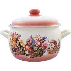 Кастрюля эмалированная 7.5 л Metrot Эксклюзив Краски лета (117680)