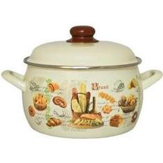 Кастрюля эмалированная 4.0 л Metrot Эксклюзив Хлеб (131719)